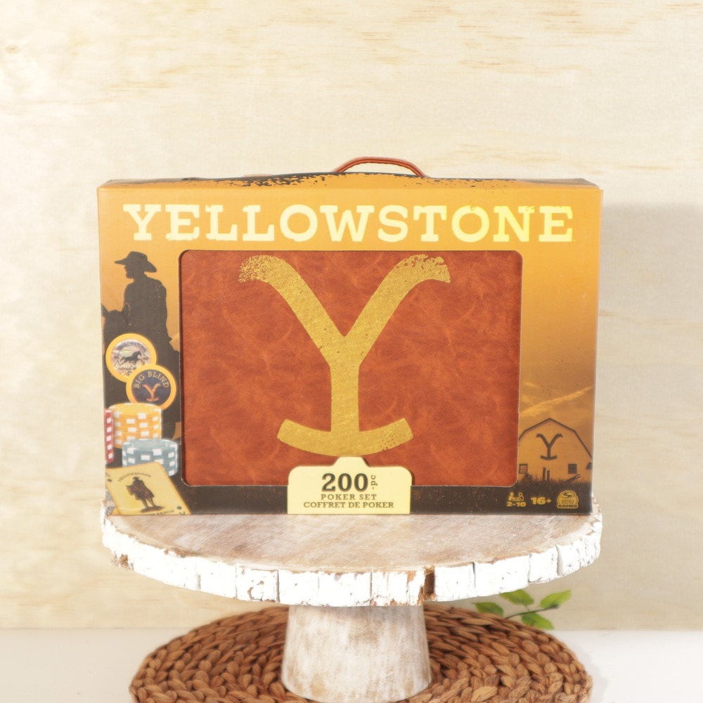 Yellowstone TV Show 200 Piece Poker Set Custom Case Dutton Ranch Spin Master